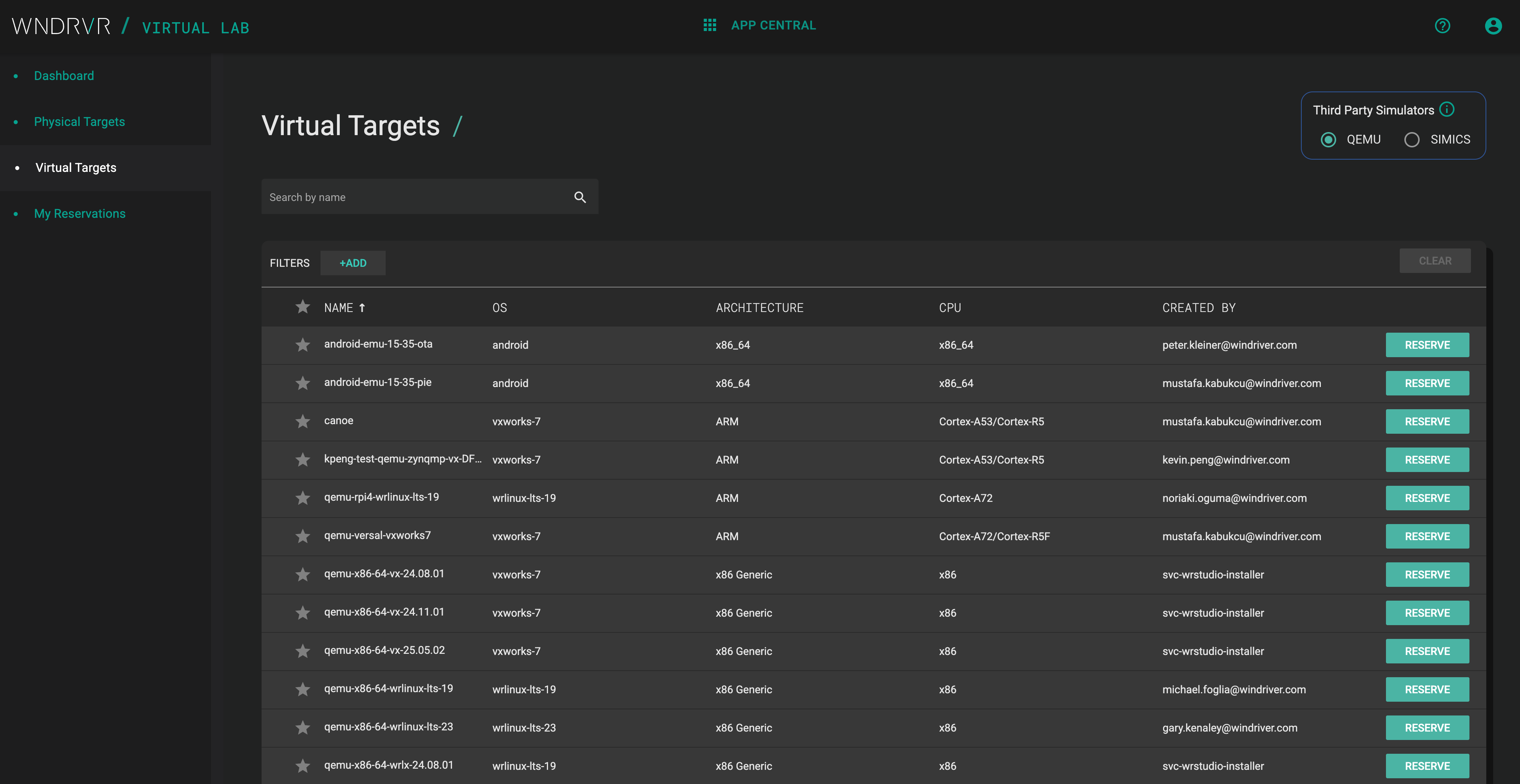 Virtual lab tool screenshot