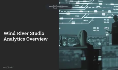 Wind River Studio: Analytics Overview (Demo)